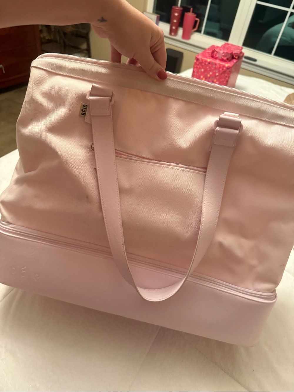 BEIS Atlas Pink Weekender